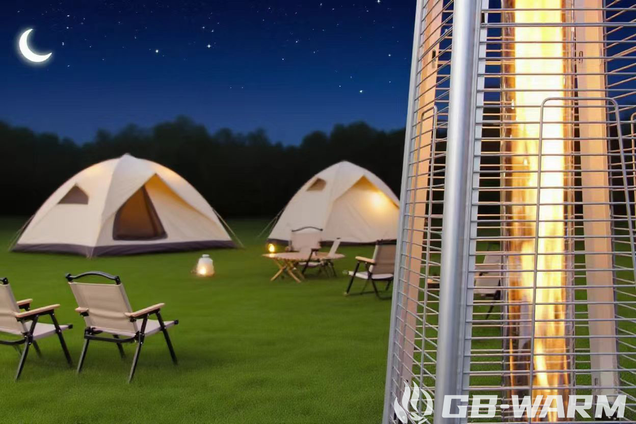 Calentador de llamas piramidal-gb