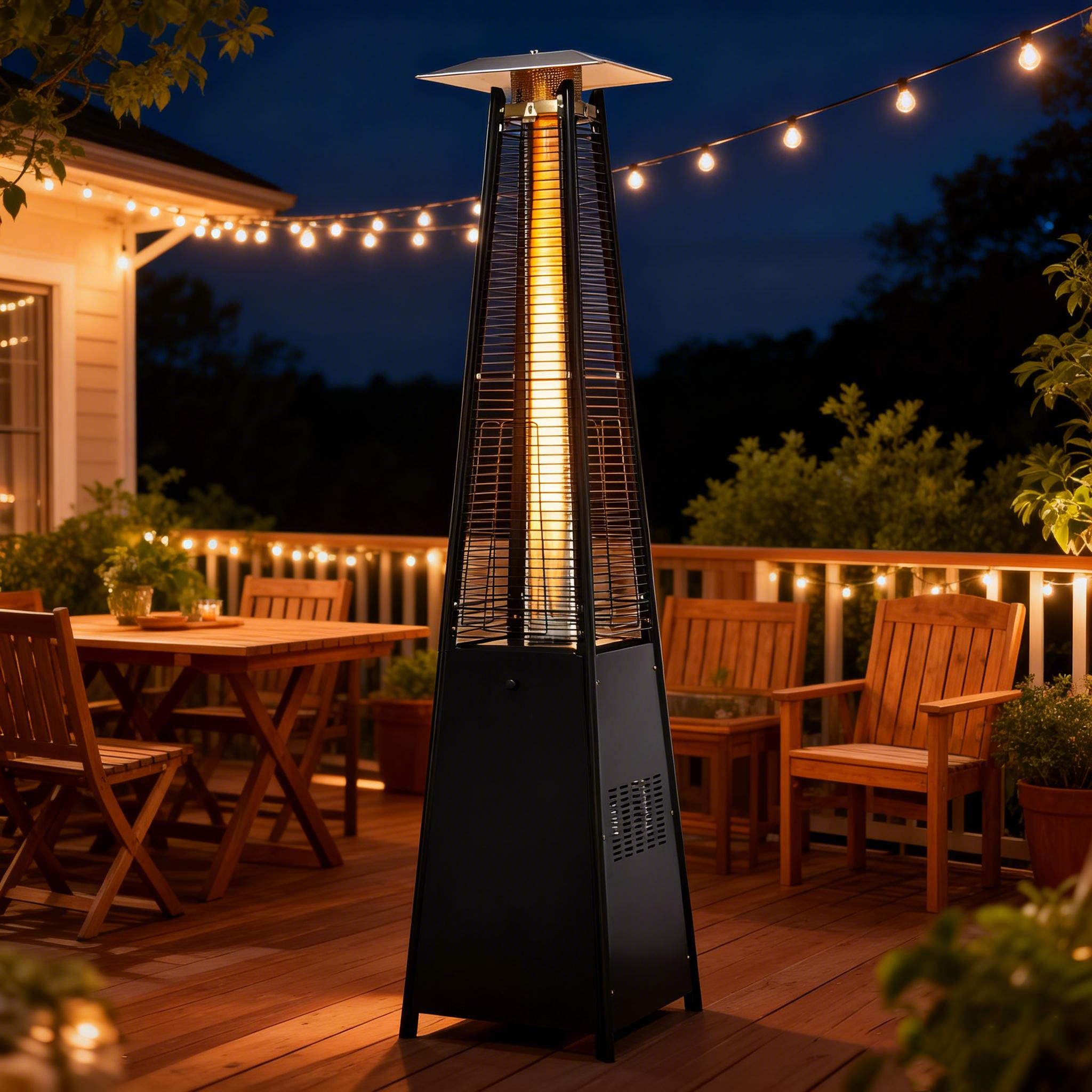 Calentador de patio piramidal - GB -armar