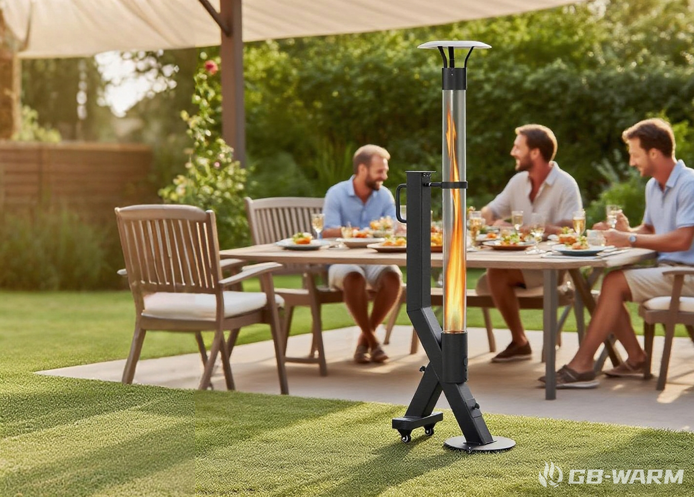 calentador de patio de perdig&oacute;n