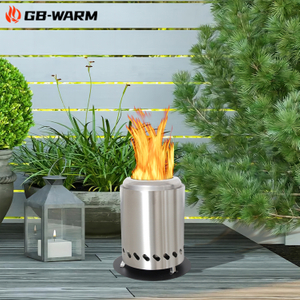  Tapla de acero inoxidable al aire libre Firepit sin humo: BPH-SL5.5