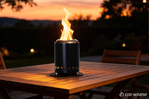 Calentador de pellets para patio: solución de calefacción para exteriores sin humo