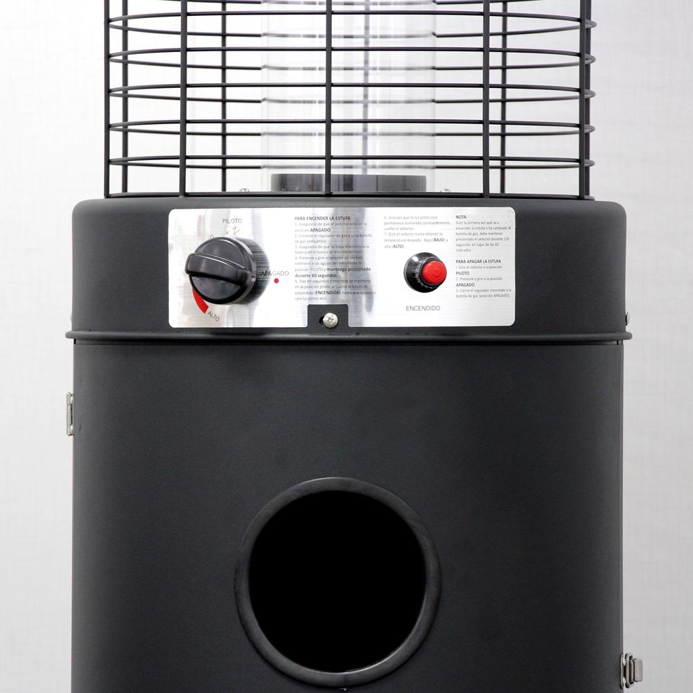 Calentador de patio con tubo de vidrio para exteriores - [11KW], para patio trasero, jardín y uso comercial - CZGB-D1-11KW | GB-CALIENTE
