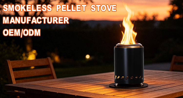 Calentador de pellets para exteriores