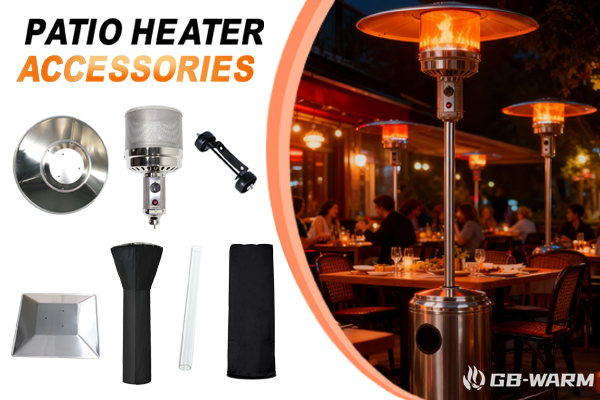 Cómo elegir cubiertas, ruedas, reflectores y otros accesorios para calentadores de patio