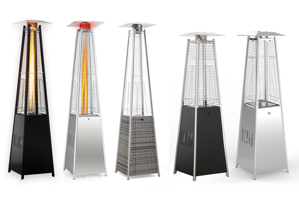 ¿Funcionan los calentadores de patio piramidales?