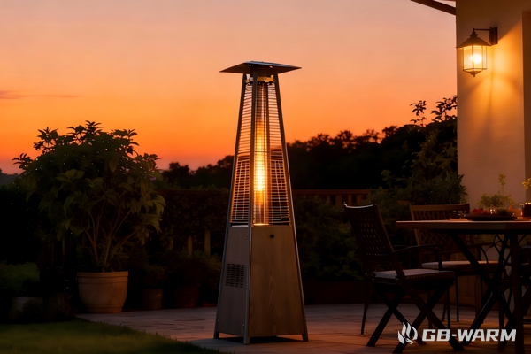 Precio del calentador de gas de llama piramidal personalizado